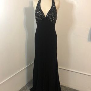 Night moves formal gown with open back size 10.